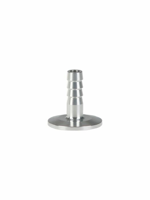 Small flange, aluminum, KF DN 25,with hose nozzle for tubing i.d. 10 mm ...
