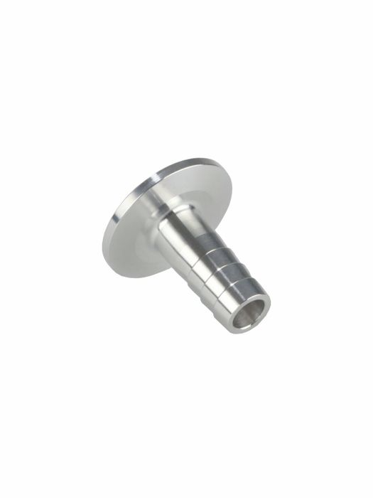 Small flange, aluminum, KF DN 25,with hose nozzle for tubing i.d. 12 mm ...