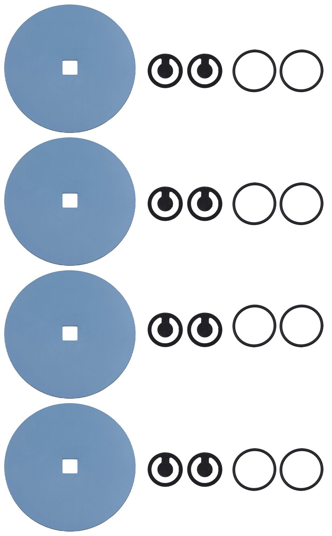 Set of diaphragms and valves forMD 4C NT/VARIO / PC 3003 / PC 3004