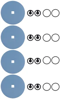 Set of diaphragms and valves forMD 4C NT/VARIO / PC 3003 / PC 3004