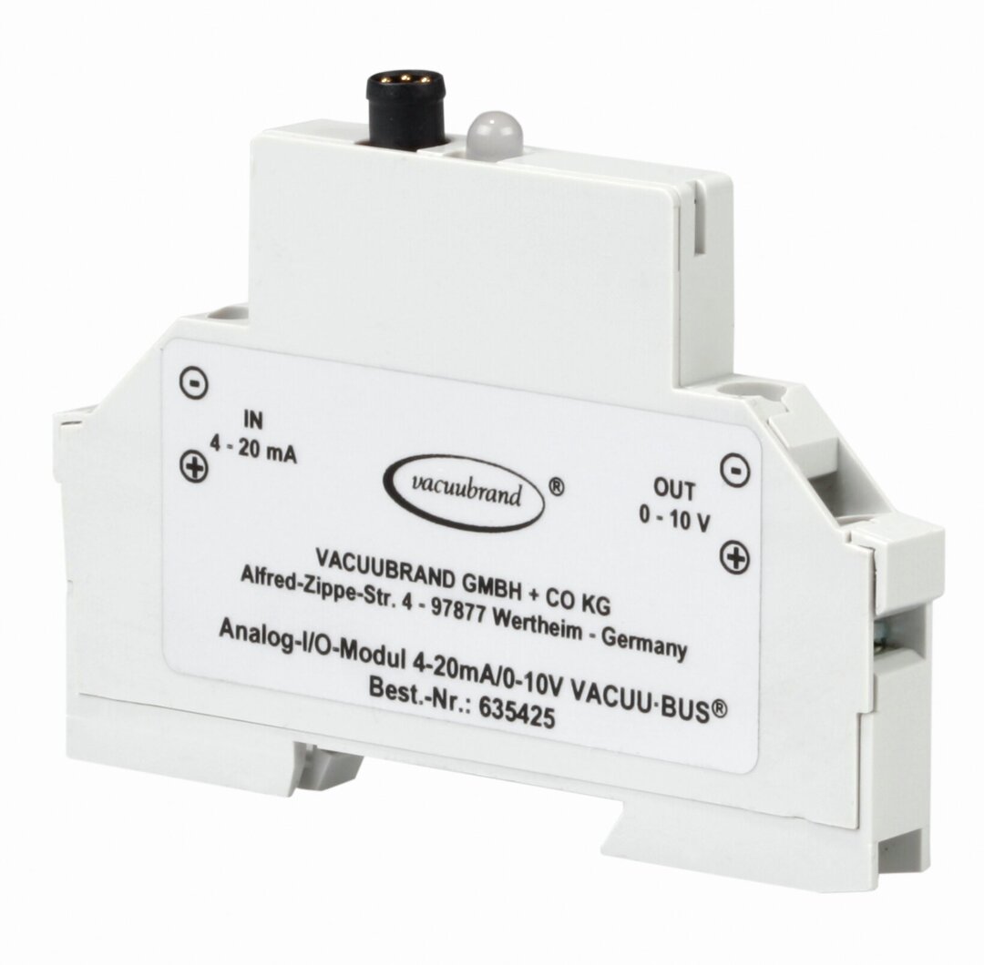 analog-I/O-module 4-20mA/0-10V VACUU·BUS,interface for vacuum controller to ATEX-VARIO pump andEX-vacuum sensors, with 2 m VACUU·BUS cable