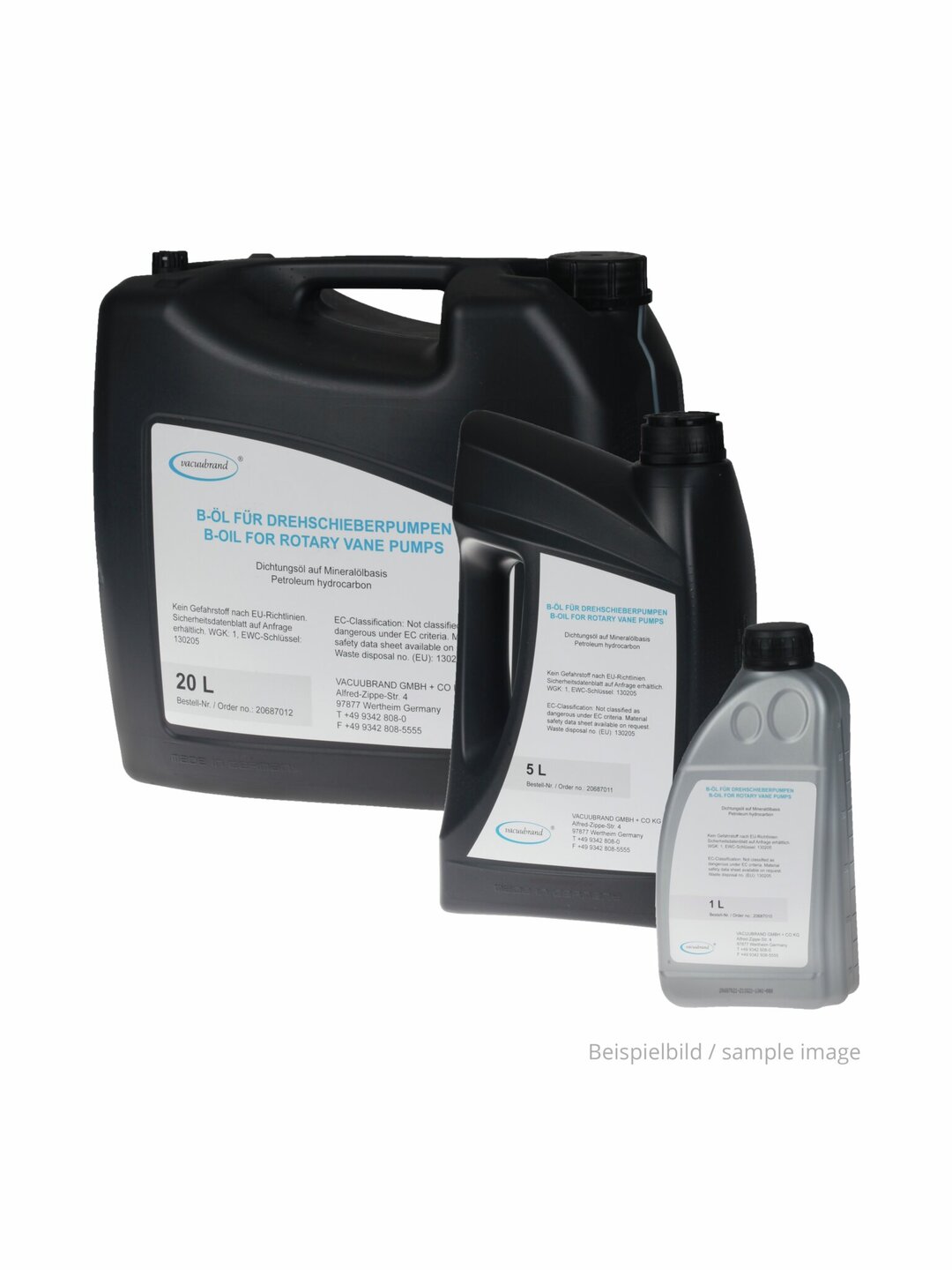 B-oil for rotary vane pumps, barrel 200 literThe safety information is available for download athttps://www.vacuubrand.com/safety-information.